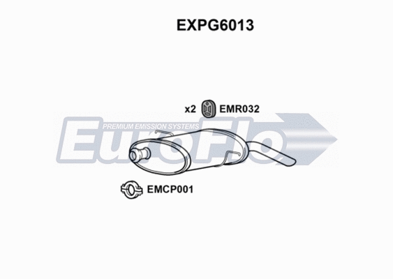 Rear Muffler (EXPG6013)
