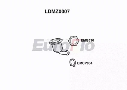 Soot/Particulate Filter, exhaust system (LDMZ0007)