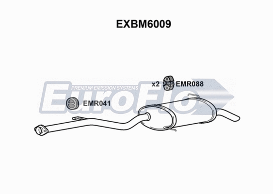 Rear Muffler (EXBM6009)