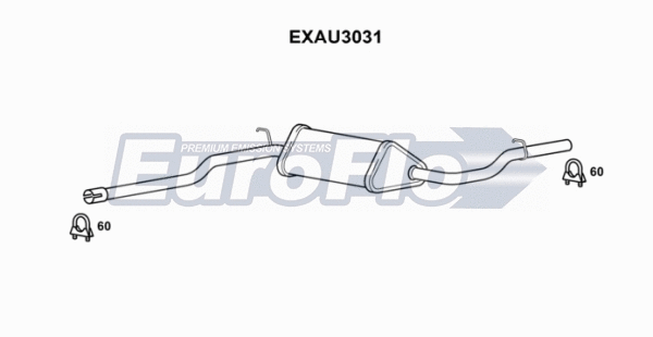Centre Muffler (EXAU3031)