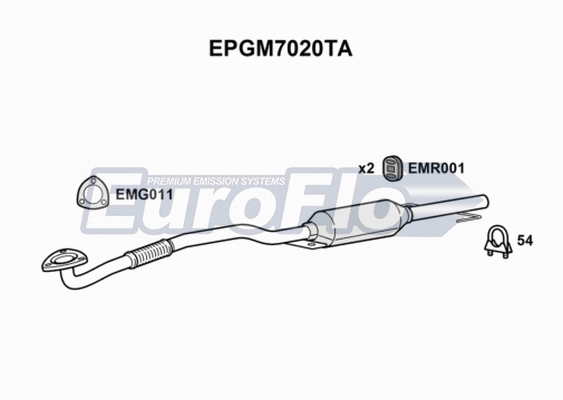 Soot/Particulate Filter, exhaust system (EPGM7020TA)