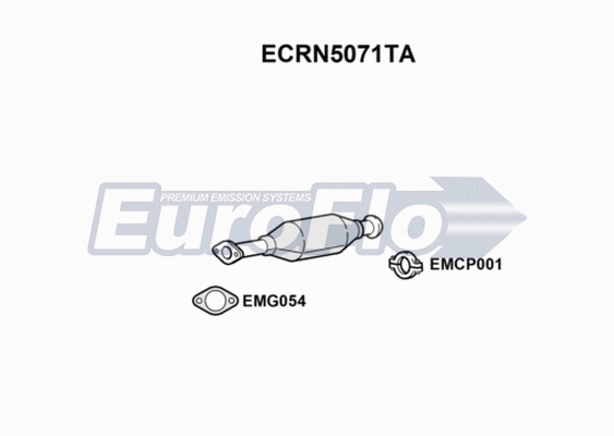 Catalytic Converter (ECRN5071TA)