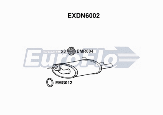 Rear Muffler (EXDN6002)