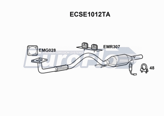 Catalytic Converter (ECSE1012TA)