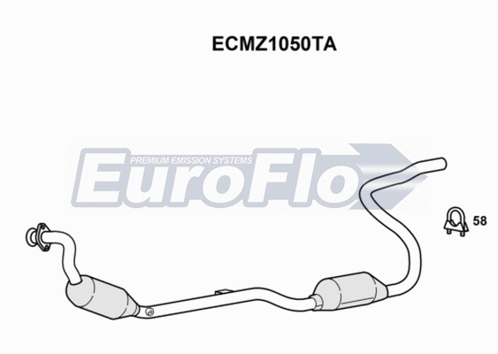 Catalytic Converter (ECMZ1050TA)