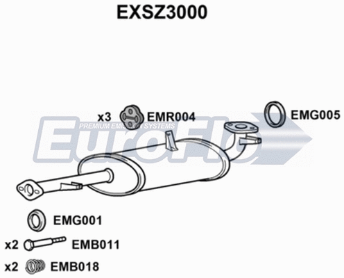 Centre Muffler (EXSZ3000)