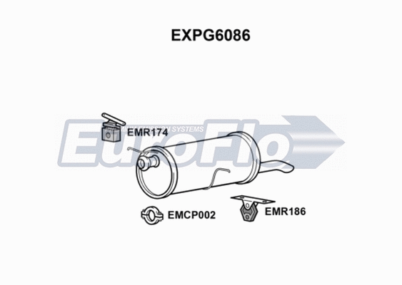 Rear Muffler (EXPG6086)