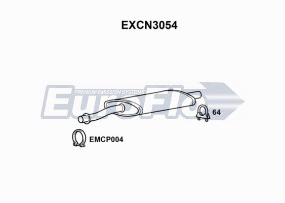 Centre Muffler (EXCN3054)