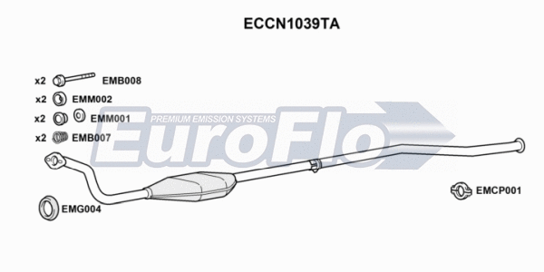 Catalytic Converter (ECCN1039TA)
