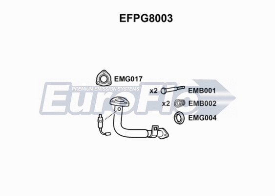 Exhaust Pipe (EFPG8003)