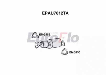 Soot/Particulate Filter, exhaust system (EPAU7012TA)