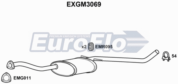 Centre Muffler (EXGM3069)