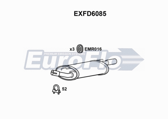 Rear Muffler (EXFD6085)