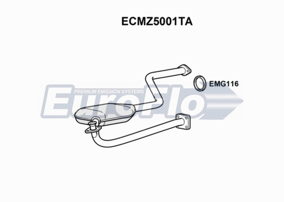 Catalytic Converter (ECMZ5001TA)