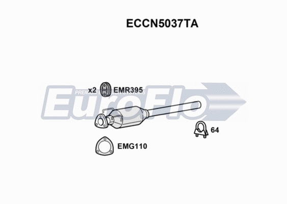 Catalytic Converter (ECCN5037TA)
