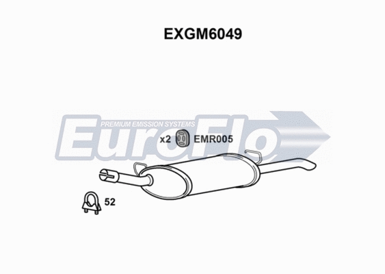 Rear Muffler (EXGM6049)