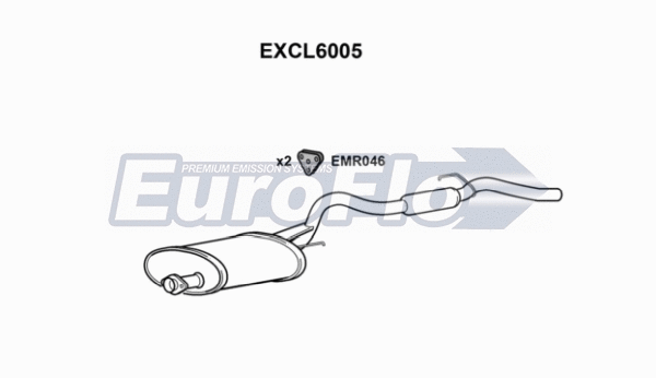 Rear Muffler (EXCL6005)