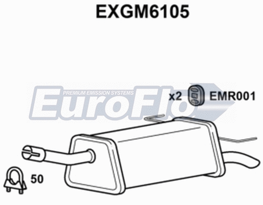 Rear Muffler (EXGM6105)