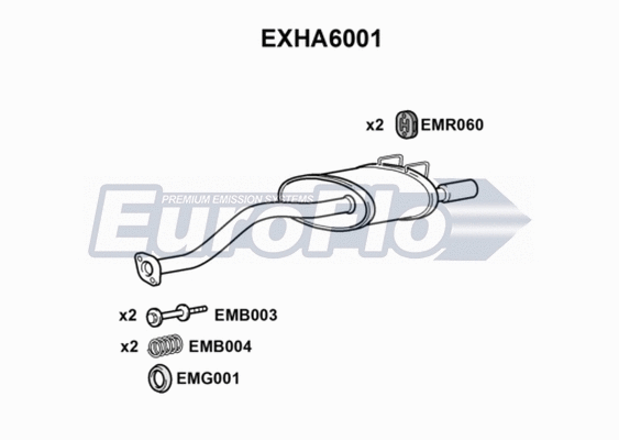 Rear Muffler (EXHA6001)