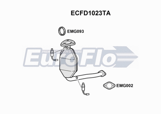 Catalytic Converter (ECFD1023TA)