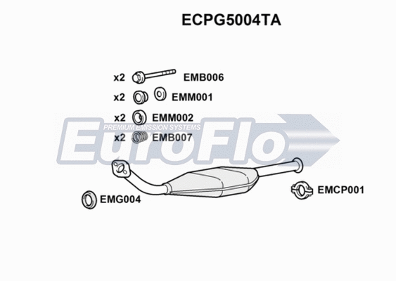 Catalytic Converter (ECPG5004TA)