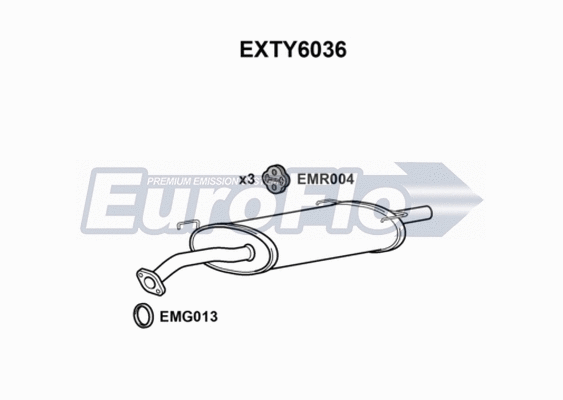 Rear Muffler (EXTY6036)