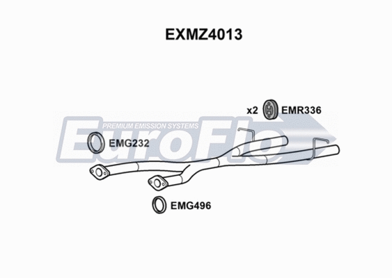 Exhaust Pipe (EXMZ4013)