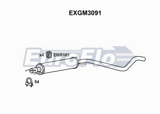 Centre Muffler (EXGM3091)