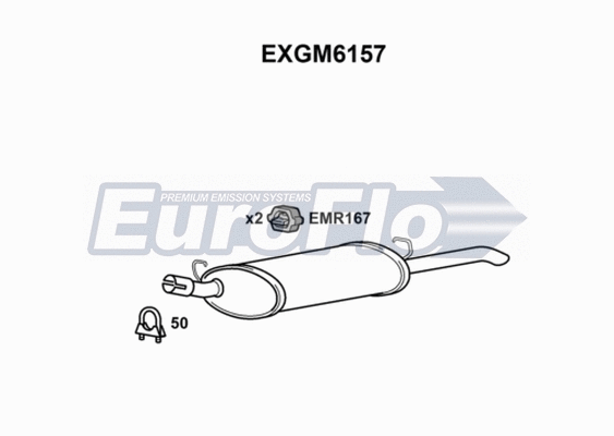 Rear Muffler (EXGM6157)