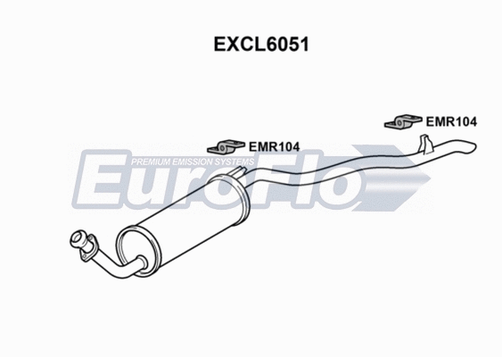 Rear Muffler (EXCL6051)