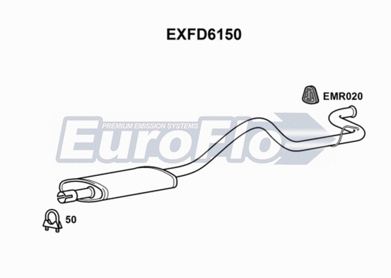 Rear Muffler (EXFD6150)