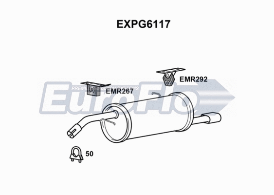 Rear Muffler (EXPG6117)