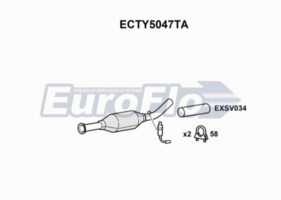 Catalytic Converter (ECTY5047TA)