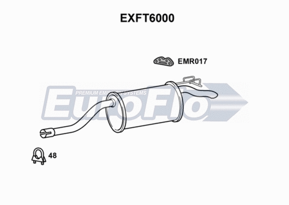 Rear Muffler (EXFT6000)