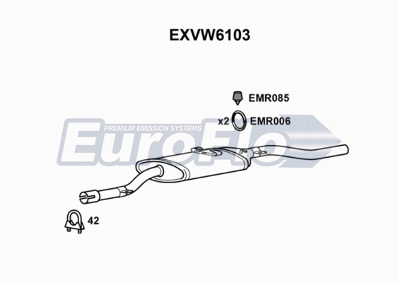 Rear Muffler (EXVW6103)