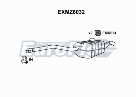 Rear Muffler (EXMZ6032)