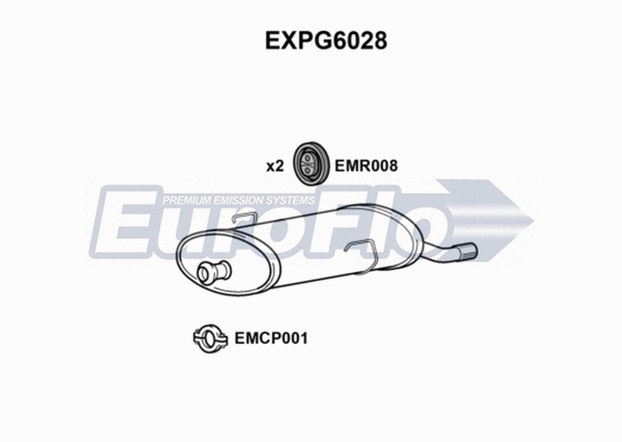 Rear Muffler (EXPG6028)