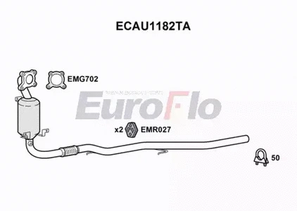 Catalytic Converter (ECAU1182TA)