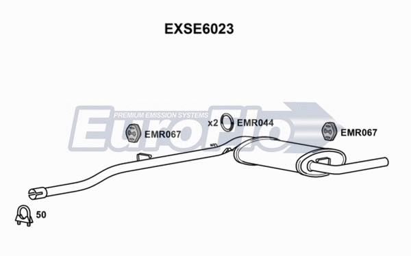 Rear Muffler (EXSE6023)