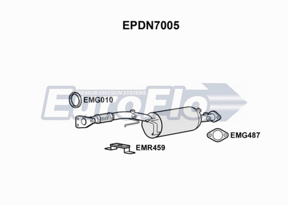 Soot/Particulate Filter, exhaust system (EPDN7005)