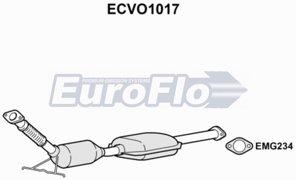 Catalytic Converter (ECVO1017)