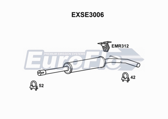 Centre Muffler (EXSE3006)