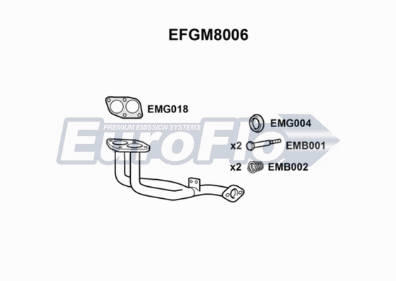 Exhaust Pipe (EFGM8006)