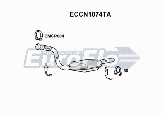 Catalytic Converter (ECCN1074TA)