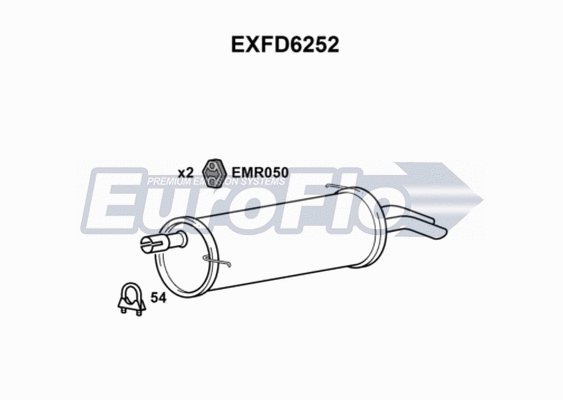 Rear Muffler (EXFD6252)