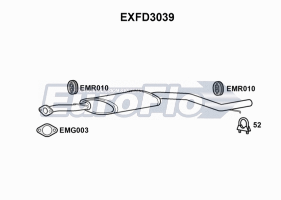 Centre Muffler (EXFD3039)