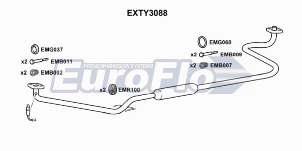 Centre Muffler (EXTY3088)