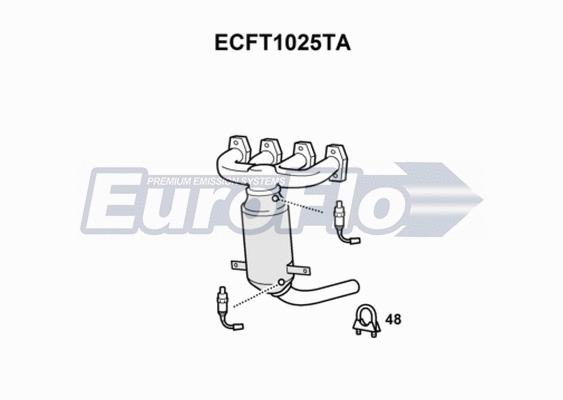 Catalytic Converter (ECFT1025TA)