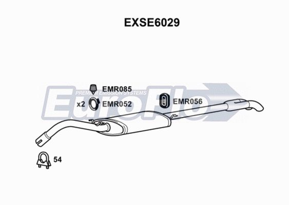 Rear Muffler (EXSE6029)