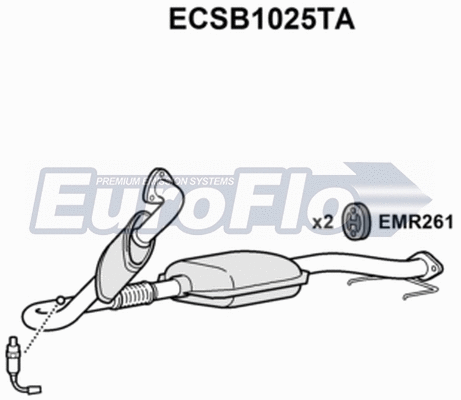 Catalytic Converter (ECSB1025TA)